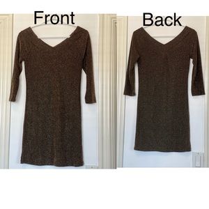 Brand: Le Chateau, Size: XS, Colour: Black Gold.